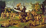 Piero Di Cosimo Famous Paintings - The Discovery of Honey